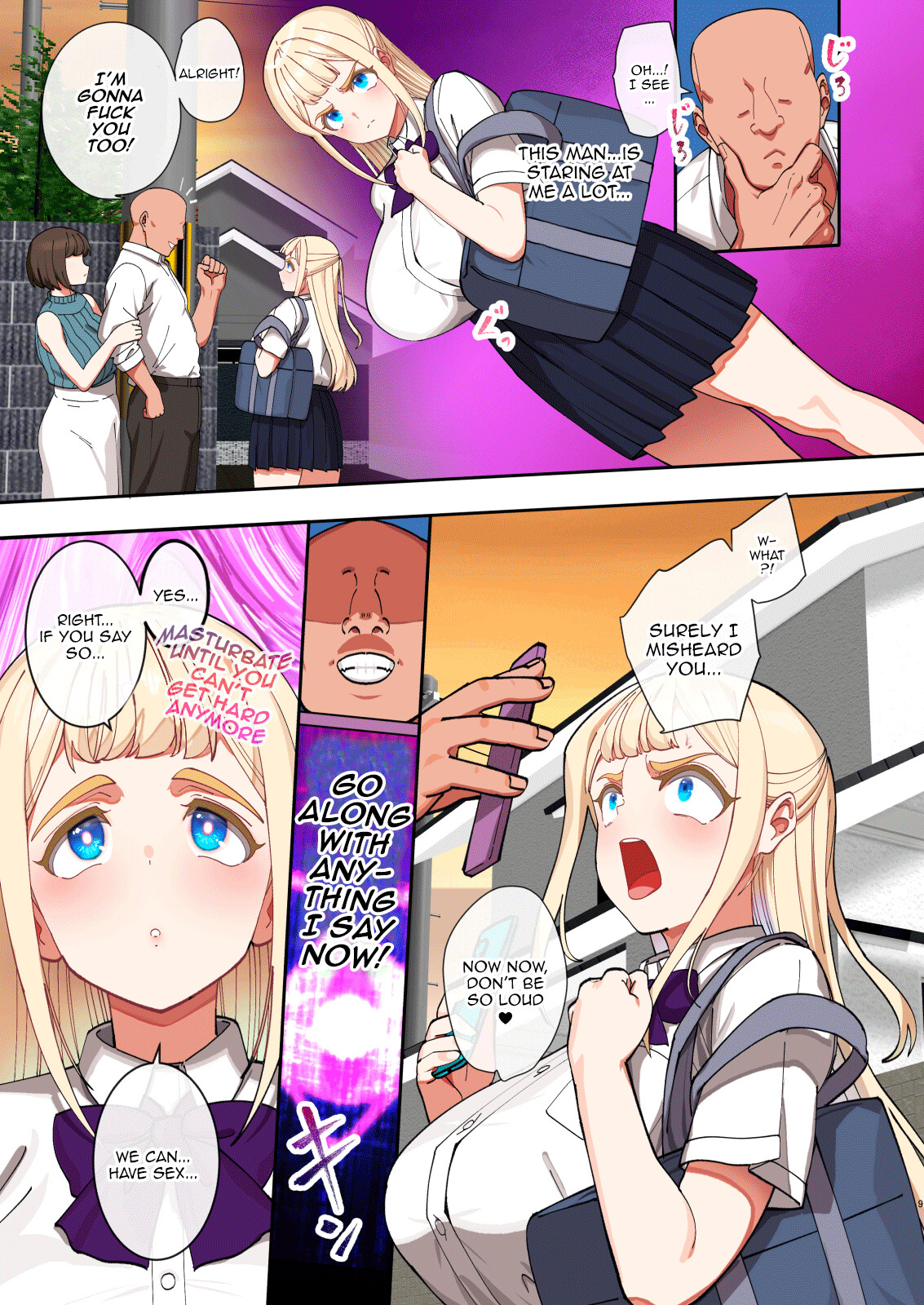 Hentai Manga Comic-The Hypnotized Blonde Student Council President Loves Semen-Read-8